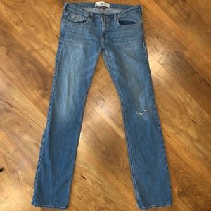 Vintage Distressed Low-Rise Jeans 9L 29 x 35